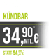 Dauerhaft monatlich kündbar. 34,90 € MTL. statt 44,90 € MTL.