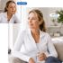 Woman shows transformation after Epithilon peptide therapy.
