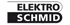 Logo von Elektro Schmid mit schwarzer Schrift auf weißem und weißer Schrift auf schwarzem Hintergrund.