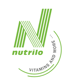 Nutrilo Logo mit großem, grünem "N" und dem Text "Vitamins and More" in einem Kreis.