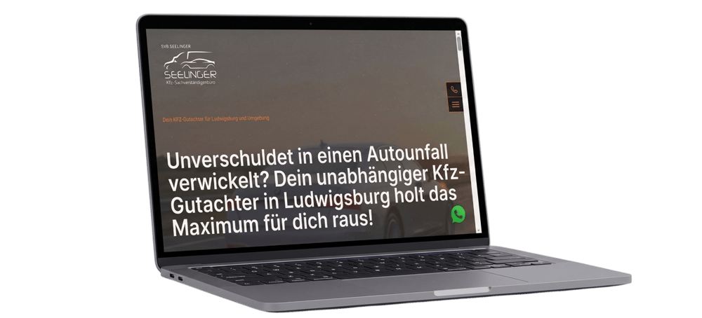Laptop mit Projekt SVB Seelinger