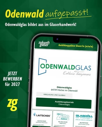 💚 Das Handwerk hat goldenen Boden! Auch und gerade im Odenwald. Denn Odenwaldglas in Höchst bildet dich aus!
