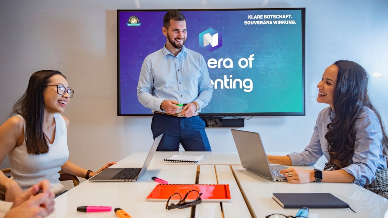 Inhouse-Präsentationstraining im Meetingraum