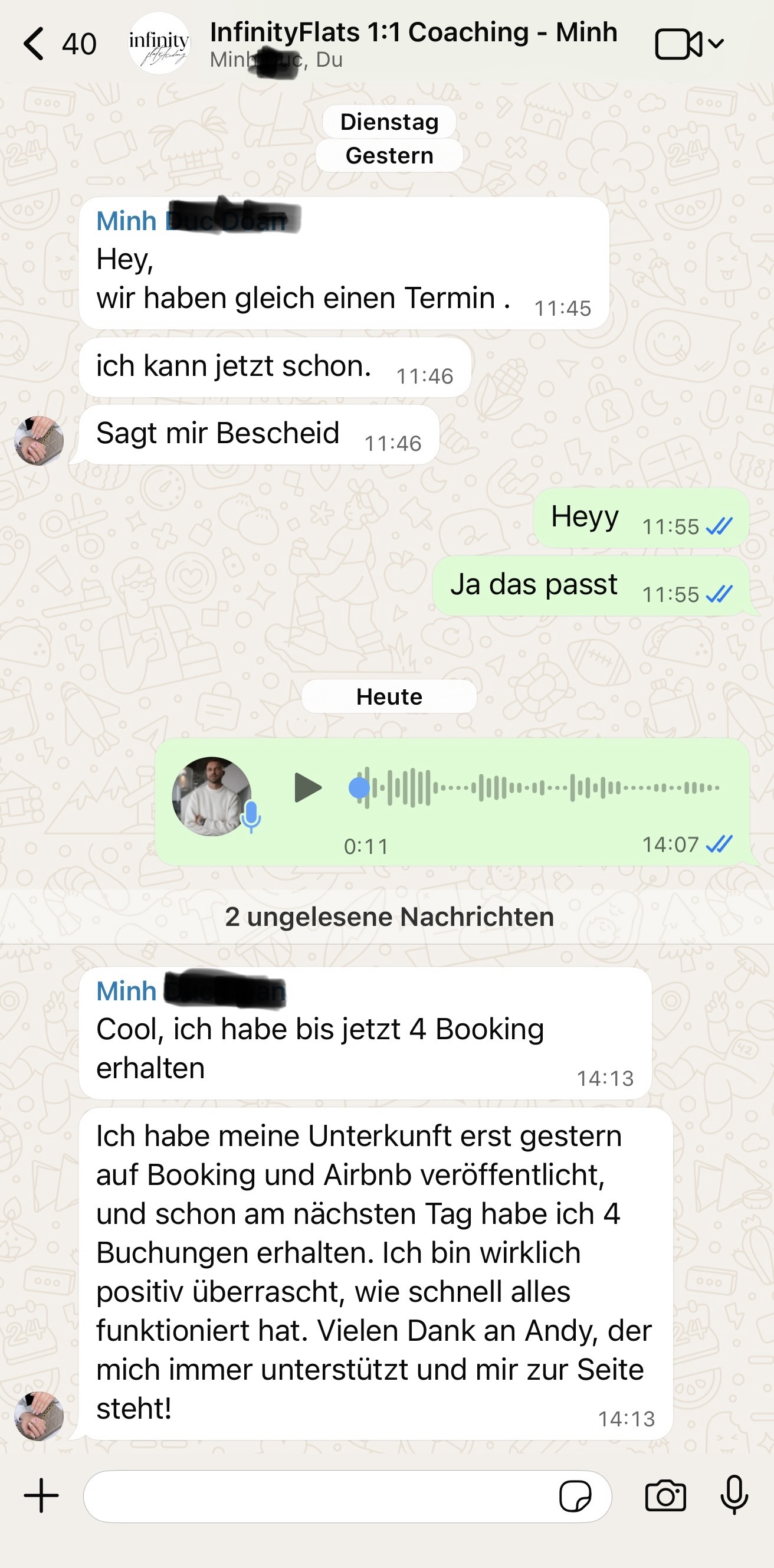 Erst gestern veröffentlicht – schon 4 Buchungen