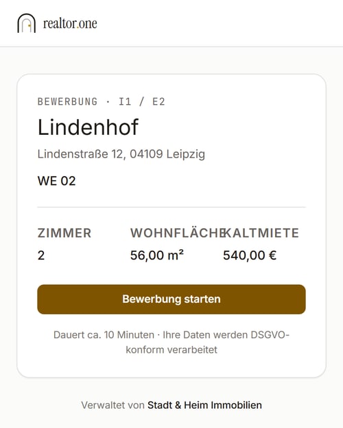 Digitale Mieterselbstauskunft am Smartphone