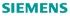 Türkises Siemens-Logo auf weißem Hintergrund.