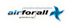 Logo von Airforall GmbH & Co. KG mit blauem Schriftzug und blauem Windrad-Symbol.