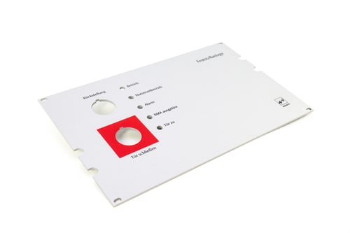 Frontplatte anodisiert mit Beschriftung