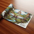 Reinigungstuch mit Brille und Landschaftsmotiv, Text: "Eyesight Adventures".
