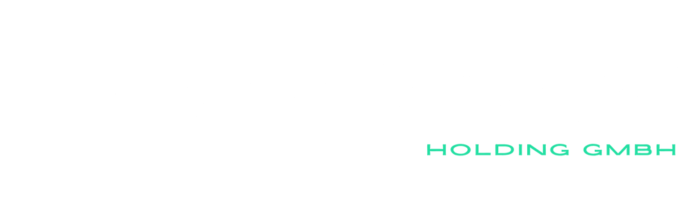 Logo mit dem Schriftzug "RUMIERZ" in Weiß und darunter "HOLDING GMBH" in Türkis auf dunkelgrünem Hintergrund.