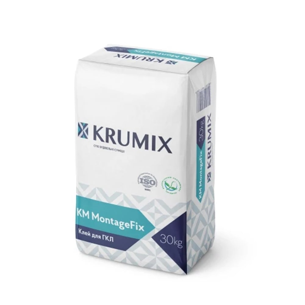 Мішок KRUMIX KM MontageFix 30 кг для гіпсокартону.