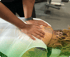 Spinal adjustment by Baltimore MD chiropractor