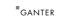 Logo des Unternehmens Ganter mit drei horizontalen Linien und dem Text "GANTER" in Schwarz auf grünem Hintergrund.