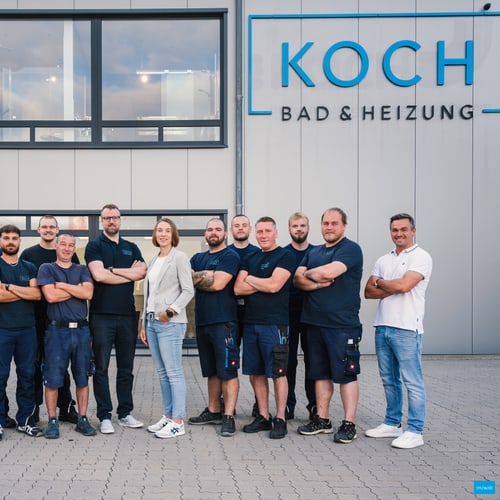 Mitarbeiter der Koch GmbH bei der Arbeit – eigenes Foto