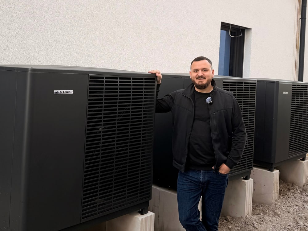 Umgesetztes Wärmeimpuls-Wärmepumpenprojekt in Karlsruhe