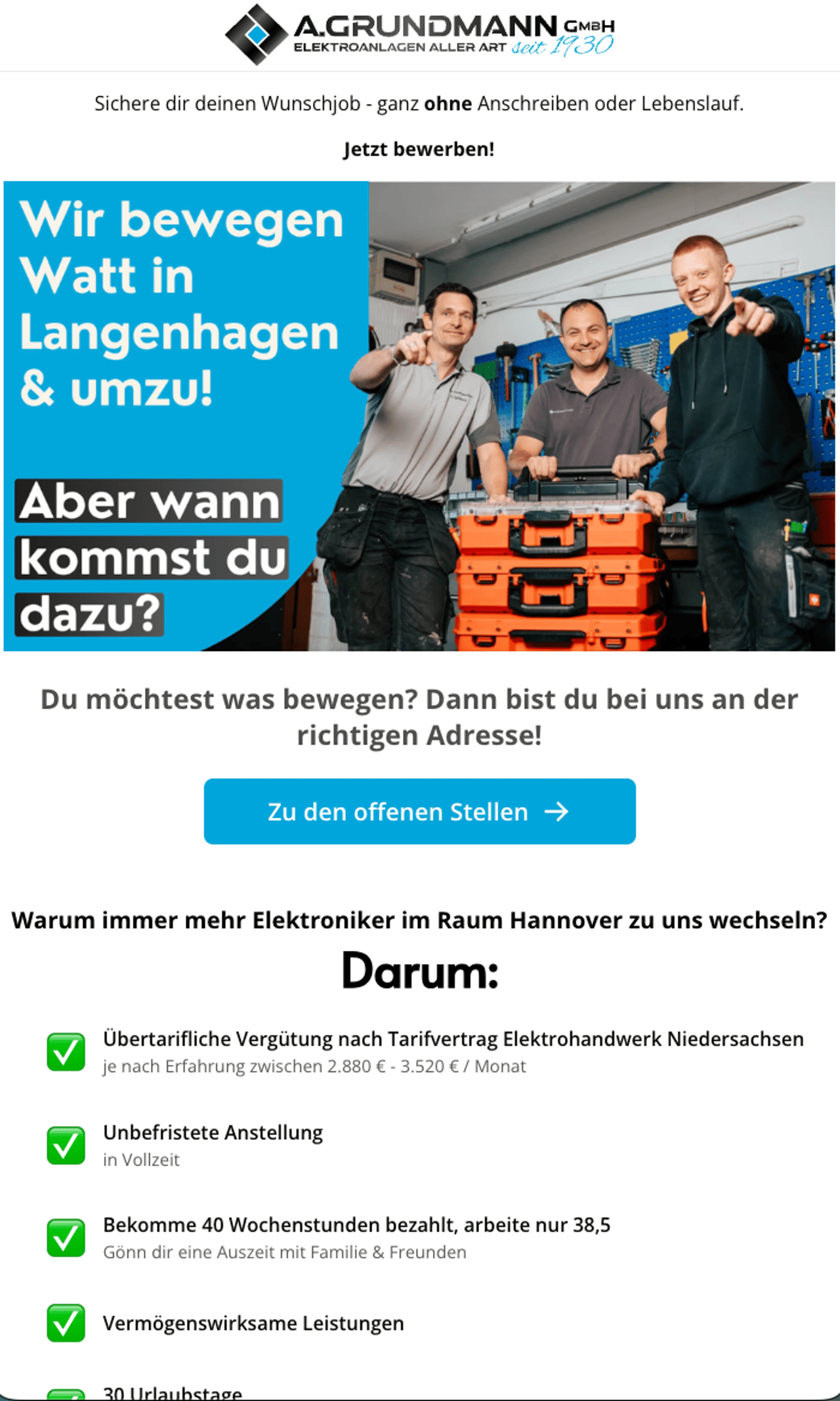 Sieh dir alle offenen Stellen an
