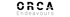 ORCA Endeavours Logo mit schwarzen Buchstaben auf dunkelgrünem Hintergrund.