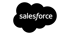 Schwarze Wolke mit dem Wort "salesforce" in grüner Schrift.