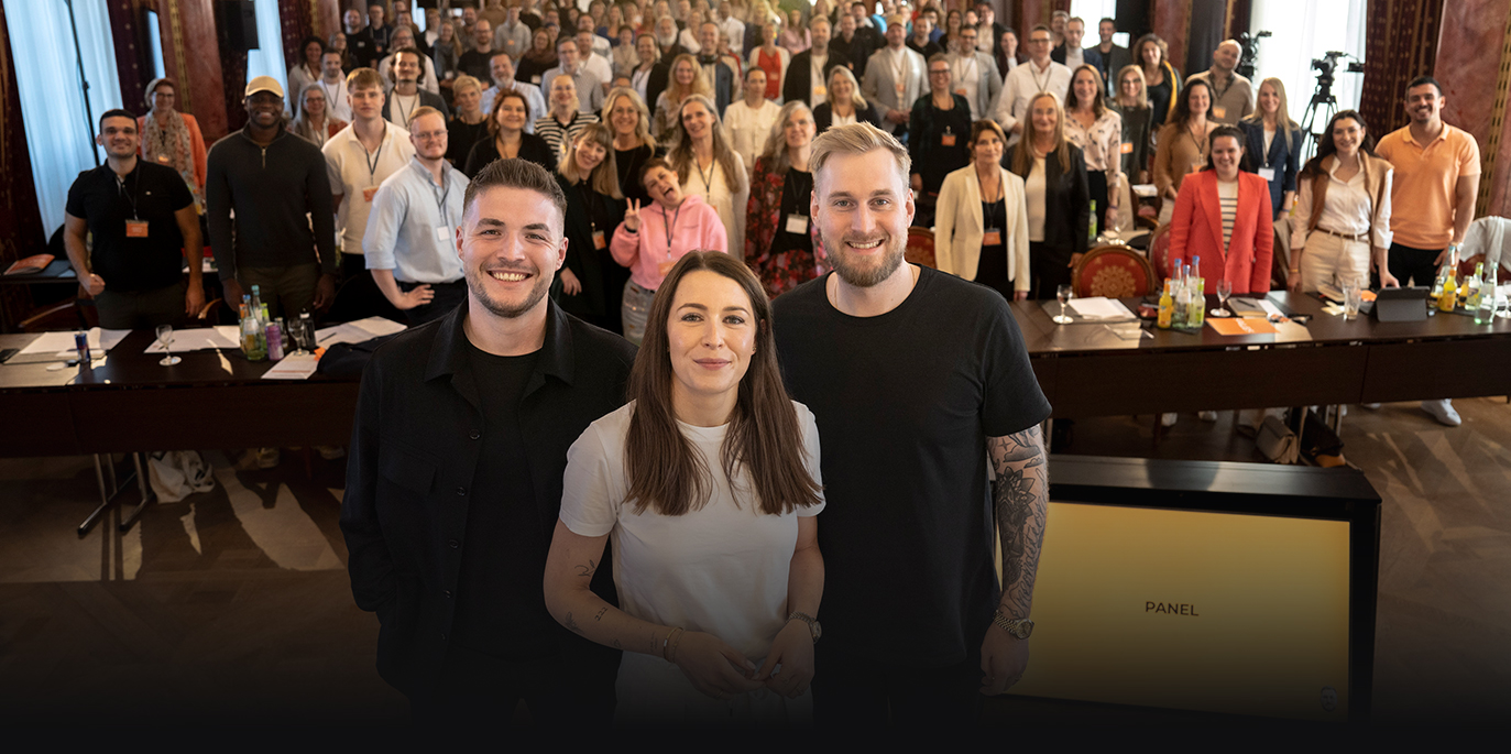 Eric, Gianna und Maximilian vor dem Publikum