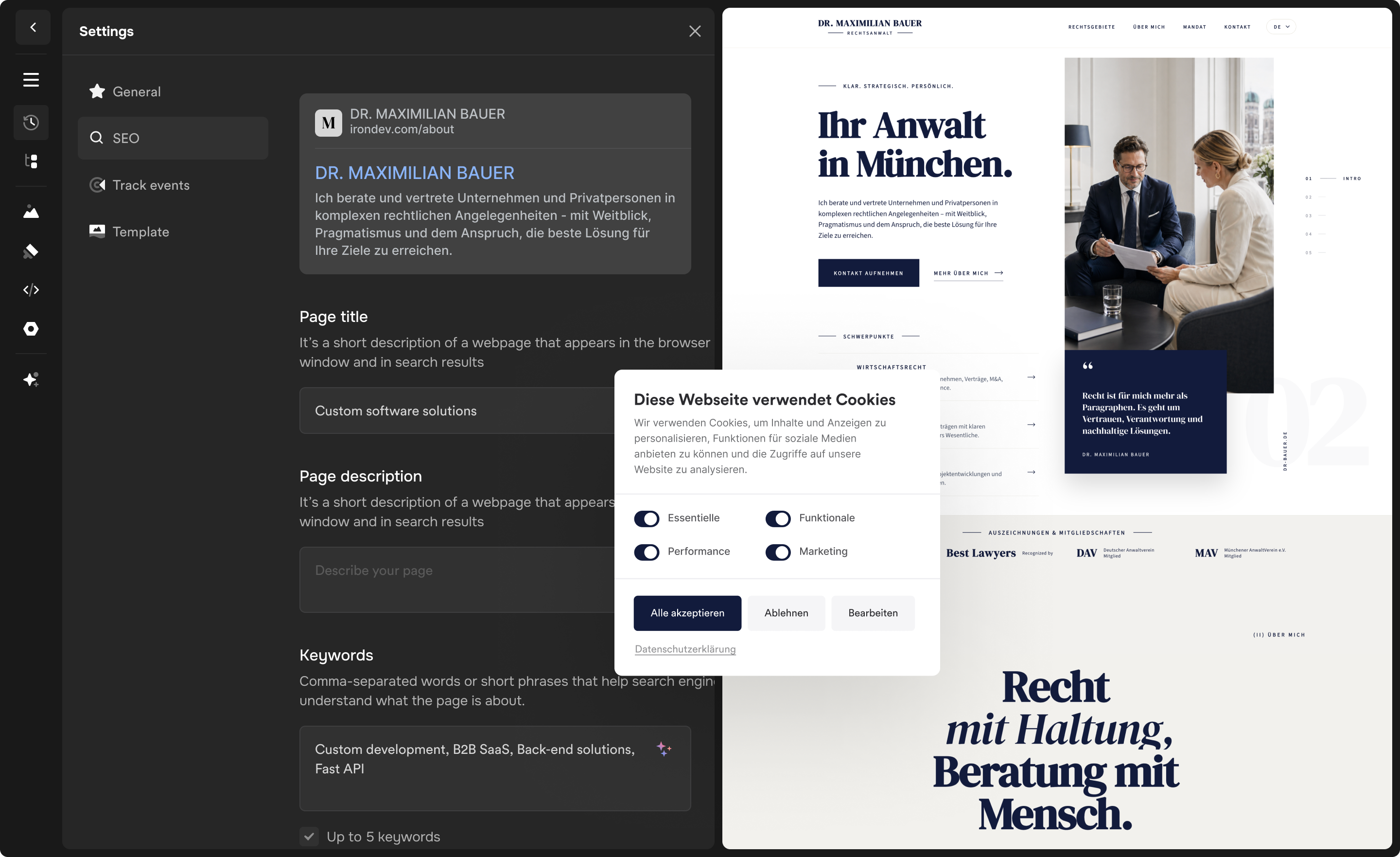 Plattform-Features automatisch inklusive
