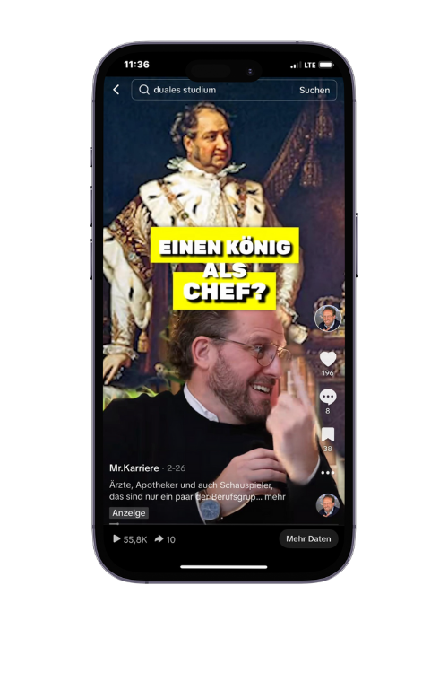 Das Video zur Bayerischen Versorgungskammer auf dem Smartphone