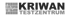 Logo von KRIWAN TESTZENTRUM mit einer weißen Sinuswelle auf grauem Quadrat.