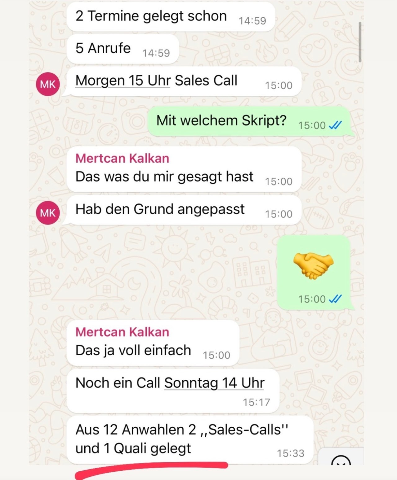 Kundenergebnis: Sales Calls & Qualis gelegt