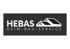 HEBAS HEIM-BAU-SERVICE Logo mit zwei Hausdächern