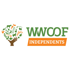 WWOOF-Logo-Stilisierter Baum mit Farmtieren und Pflanzen als Blätter; Text: WWOOF INDEPENDENTS.
