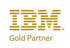 Goldenes IBM Partner Logo