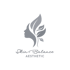 Kundenlogo:  Profil eines weiblichen Gesichts mit Blättern, daneben der Text "Skin Balance AESTHETIC".