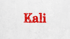 Schriftzug Kali
