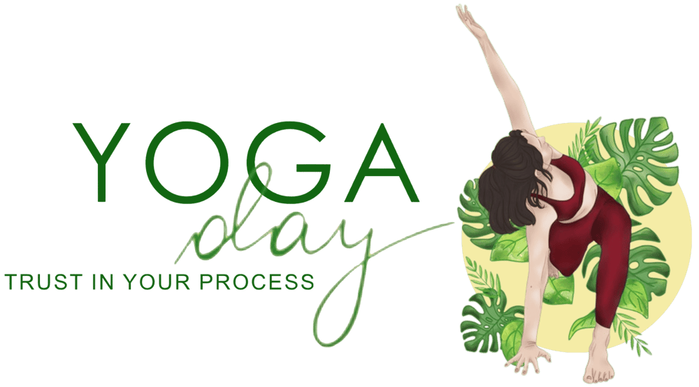 Melanie Duscha Yoga & Physiotherapie Logo in Braun und Weiß auf dunklem Hintergrund.