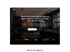 Moderne Büroeinrichtung mit dunklem Interieur und Text: "We are an award-winning agency dedicated to helping you find your dream home".