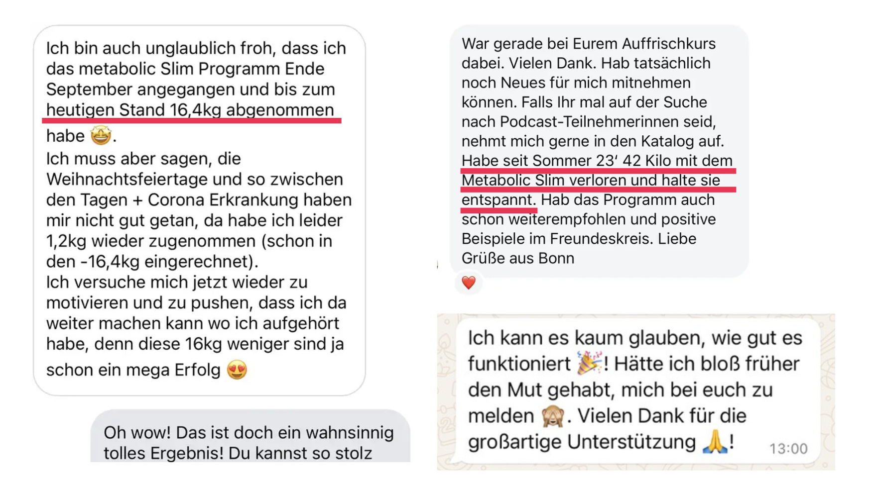 Anonymisierte WhatsApp-Nachricht 1