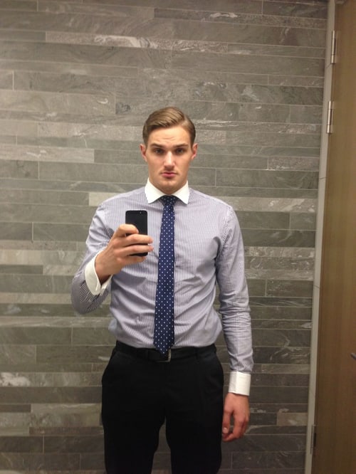 Max Driesner zu Beginn seiner Karriere im Corporate-Job