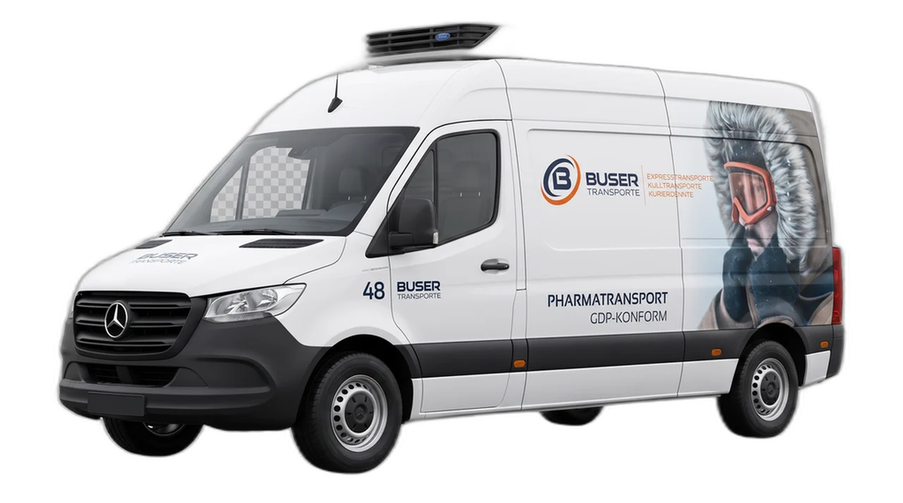 Mercedes Sprinter von Buser Transporte, Pharmatransport GDP-konform
