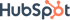 Das HubSpot-Logo, das Wort „HubSpot“ in Dunkelblau mit einem orangefarbenen „O“, das auch als Hub-Spot-Symbol dient.