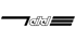 Schwarzes 7dd-Logo mit einem horizontalen Balken links und drei horizontalen Balken rechts.