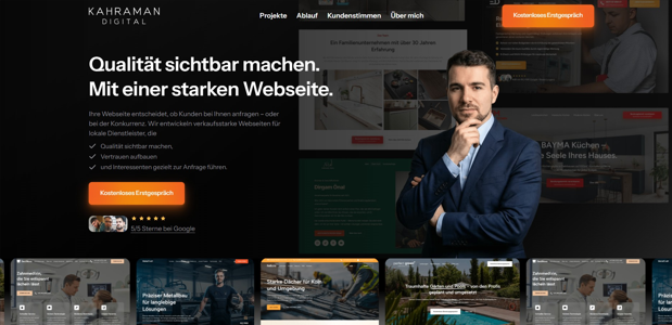 Kadrija Website Vorschau