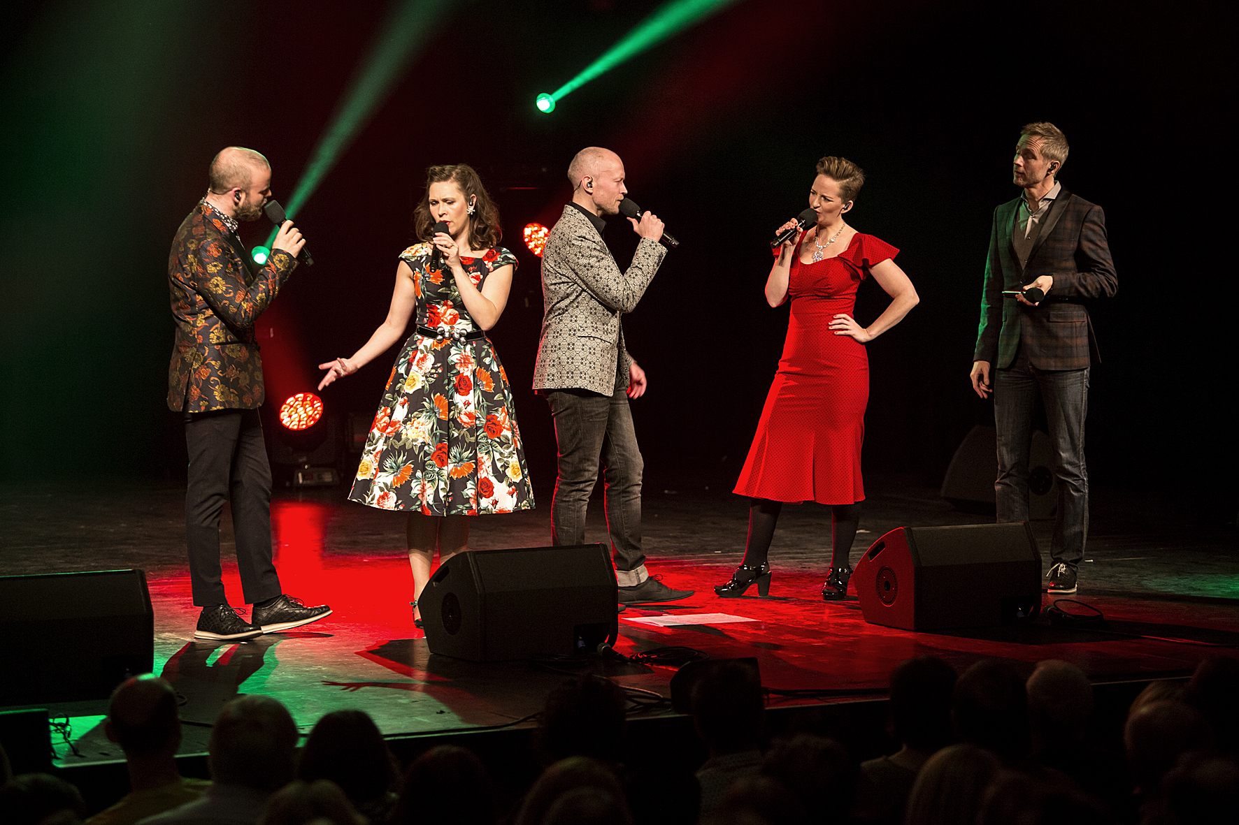 A cappella stars The Real Group performing at the Orpheum, Voices of Spirit 2017, Graz