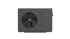 Dunkelgraue ECOFLOW Wärmepumpe mit einem großen Ventilator auf der linken Seite.