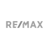 Graues RE/MAX-Logo auf dunkelgrünem Hintergrund.