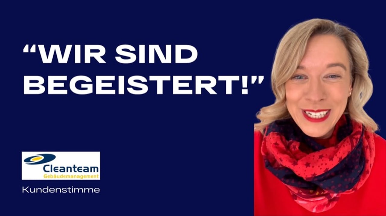 Christiane Fischer von CTG Cleanteam im Kundenstimmen-Video