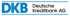 Blaues DKB-Logo mit dem Text "Deutsche Kreditbank AG" in Schwarz.