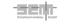 Logo der SEM Schaltschrankbau GmbH mit grauem Schriftzug auf schwarzem Hintergrund.