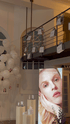 PR event for the Maria Galland Paris brand campaign featuring a large beauty poster and branded balloons PR event for the Maria Galland Paris brand campaign featuring a large beauty poster and branded balloons