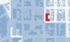Eine Karte von Seattle mit einem rot hervorgehobenen Gebäudeblock zwischen E Marion St und E Columbia St.