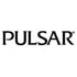 Schwarzes "PULSAR"-Logo mit einem kleinen, hochgestellten Stern neben dem "R" auf weißem Hintergrund.