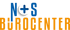 NOS BüROCENTER Logo: "NOS" in Blau mit weißem Pluszeichen, "BüROCENTER" in Orange.